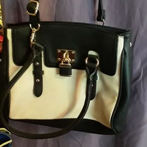 Black/cream cross body